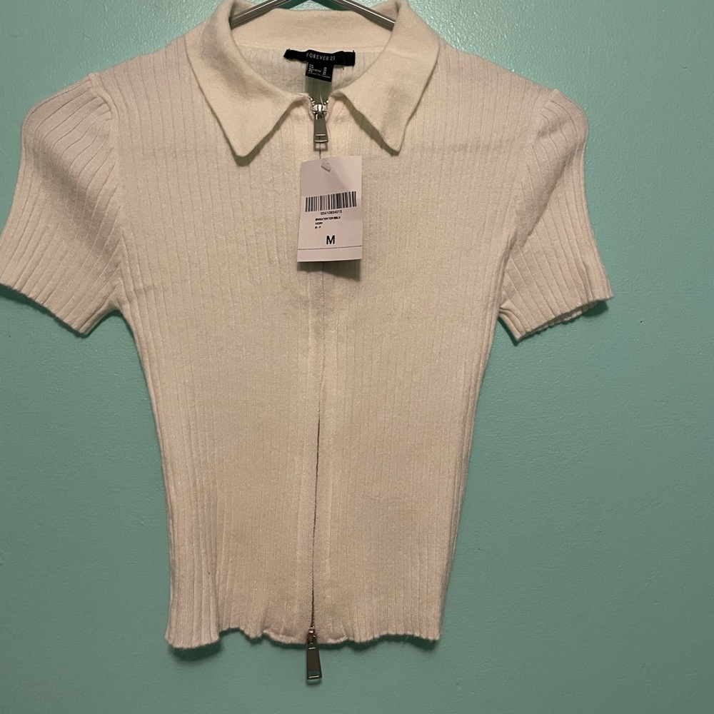 Forever 21 collared crop